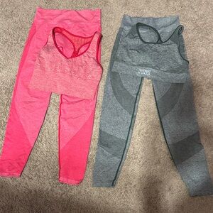 PINK Victoria's Secret Kids Leggings in Pink and Gray